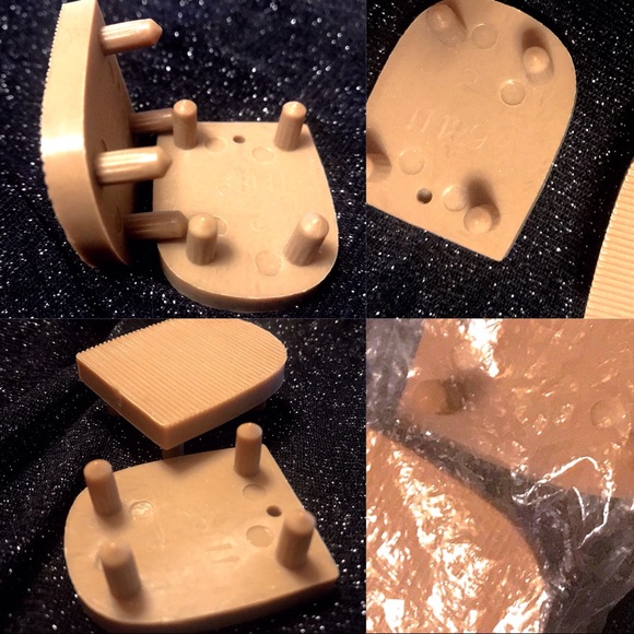 Platforms Chunky Heels Beige Nude Cream Suede Bow - Picture 7 of 8